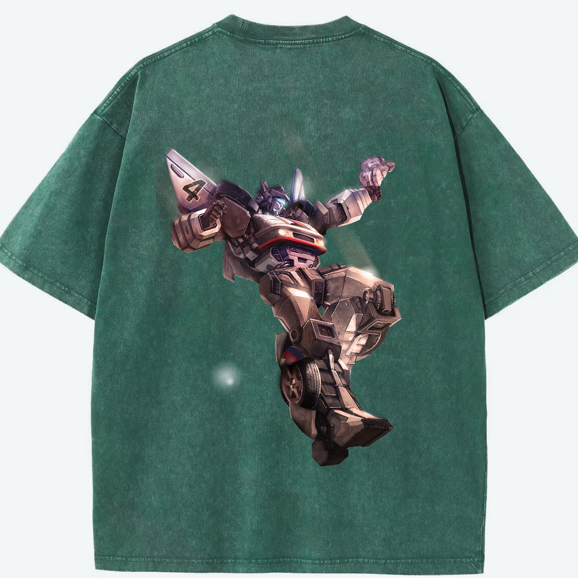 （画像用） Transformers トランスフォーマー 綿100% ヴィンテージ風 半袖Tシャツ（背面プリント）
